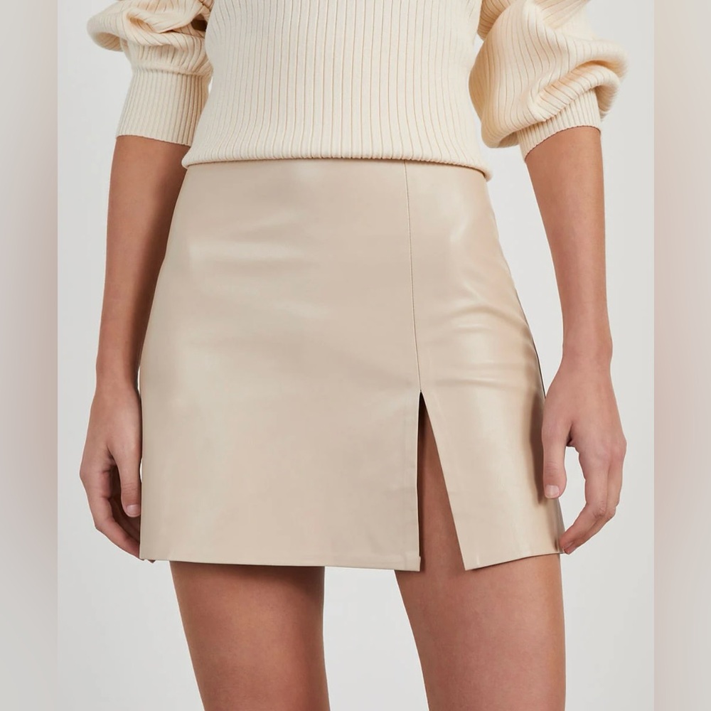 Holy Smokes Faux Leather Mini Skirt